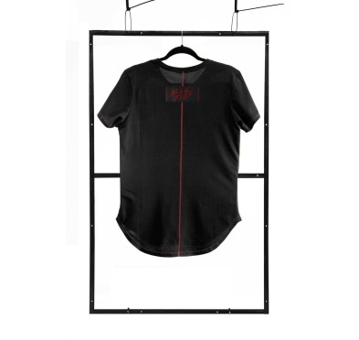 T-shirt men black S fashion